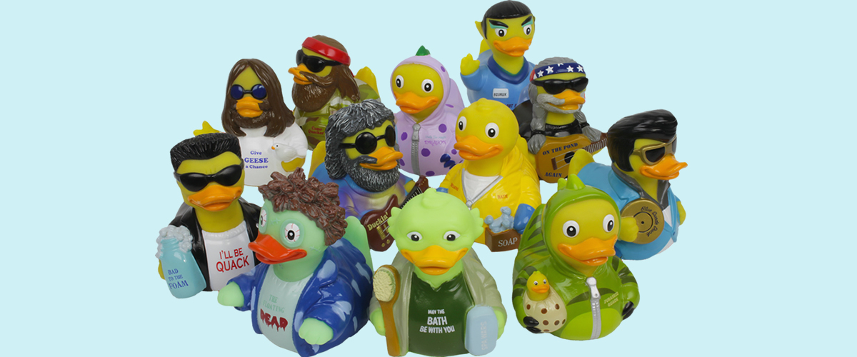 themed rubber ducks