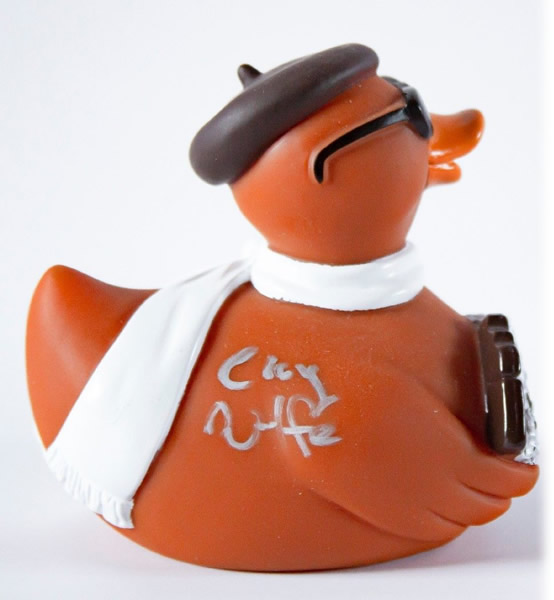 ARE signed first edition Cocoa Canard Rubber duck